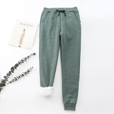 Winter Cashmere Harem Warm Pants Women 2019