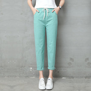 Summer Harem linen Pants Women fashion