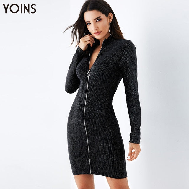 YOINS 2019 Autumn Winter Women Bodycon